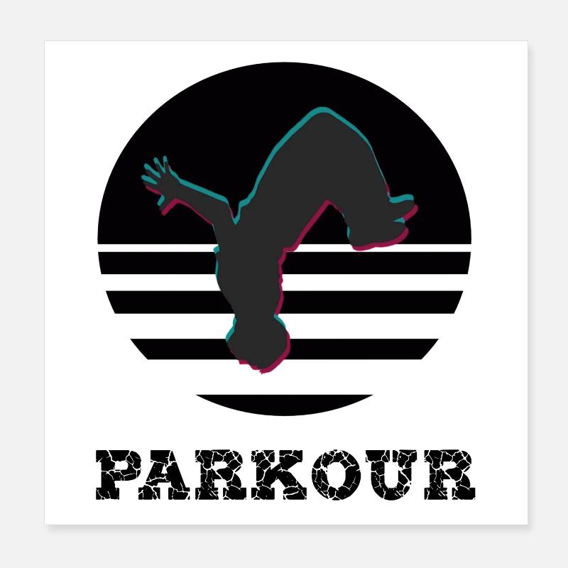 Parkour Poster 20 x 20 cm