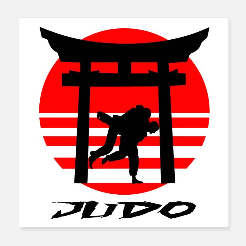 Judo Poster 20 x 20 cm