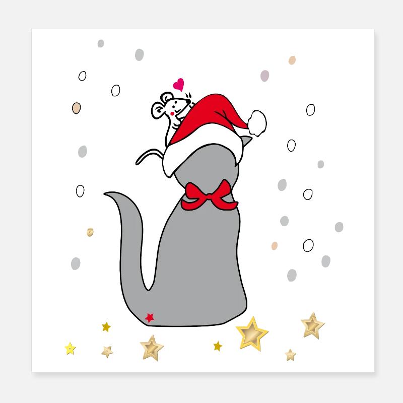 Weihnachten Poster 20x20 cm