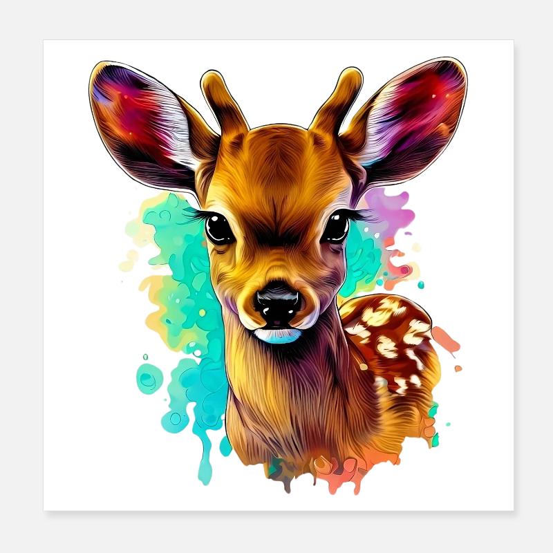 Faon Poster 20 x 20 cm