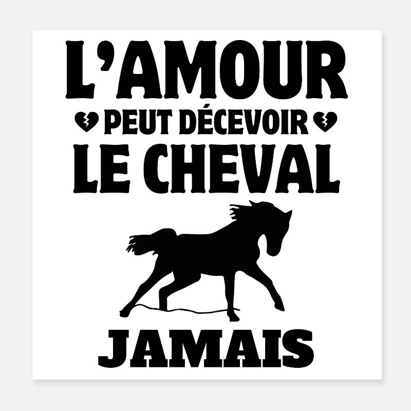 Pferd, Pferdefächer, Reiter Poster 20x20 cm