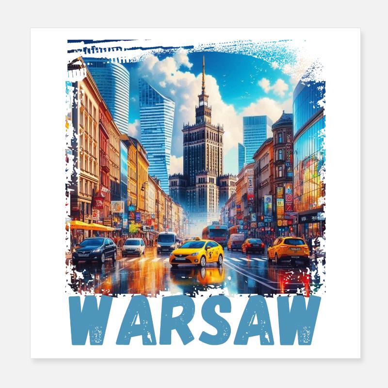 Varsovie Poster 20 x 20 cm