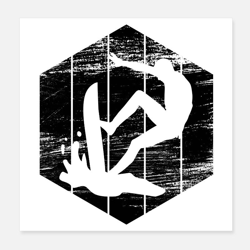 Surfing Sketch Poster 8" x 8" (20x20 cm)