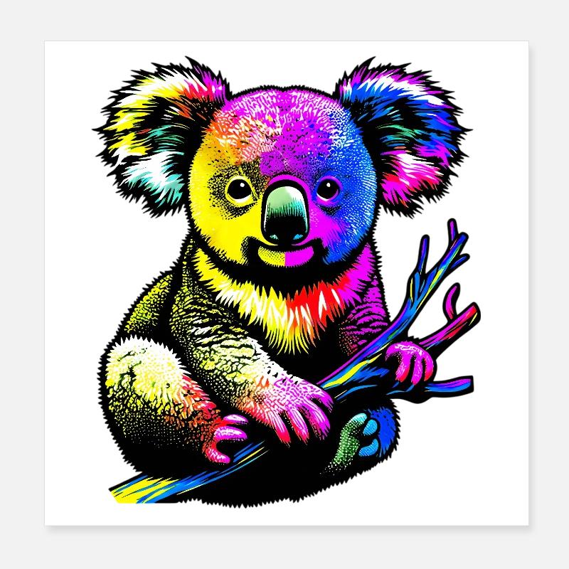 Koala Poster 20 x 20 cm