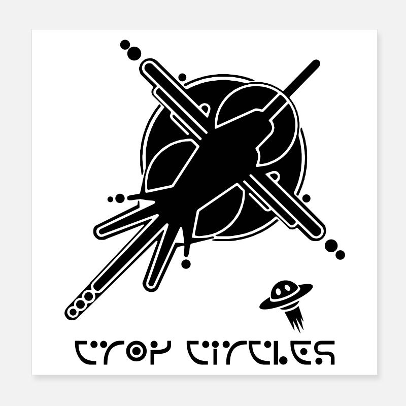Crop Circle Graffiti Cosmique Poster 20 x 20 cm