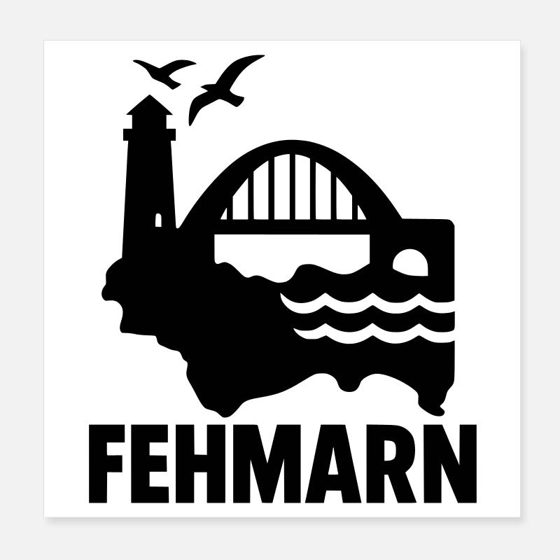 fehmarn schleswig holstein Poster 20x20 cm