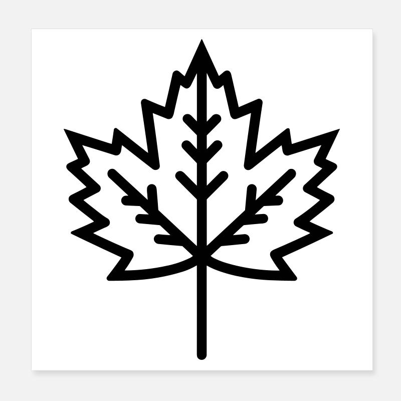 Feuille d’Érable Poster 20 x 20 cm