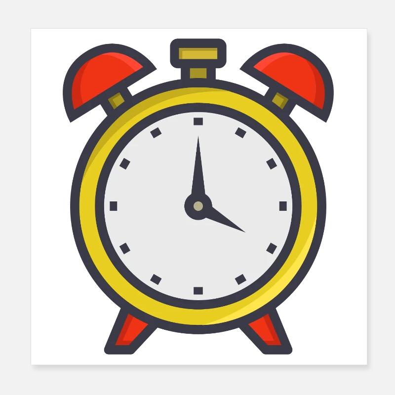 Alarm clock Poster 8" x 8" (20x20 cm)