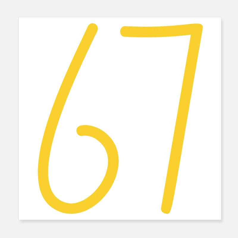 67 Poster 20 x 20 cm