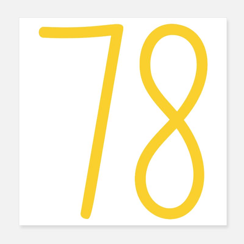 78 Poster 20 x 20 cm