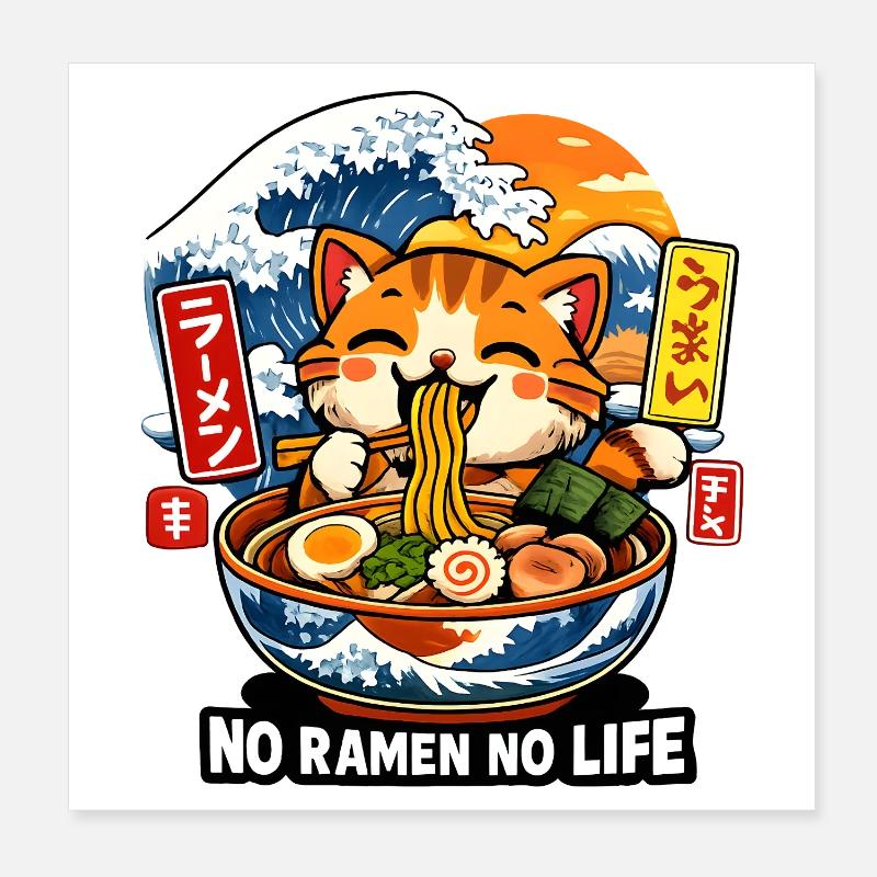 Le ramen, c’est la vie Poster 20 x 20 cm