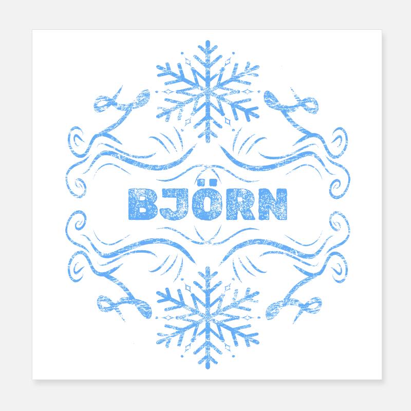 Bjoern Poster 20x20 cm