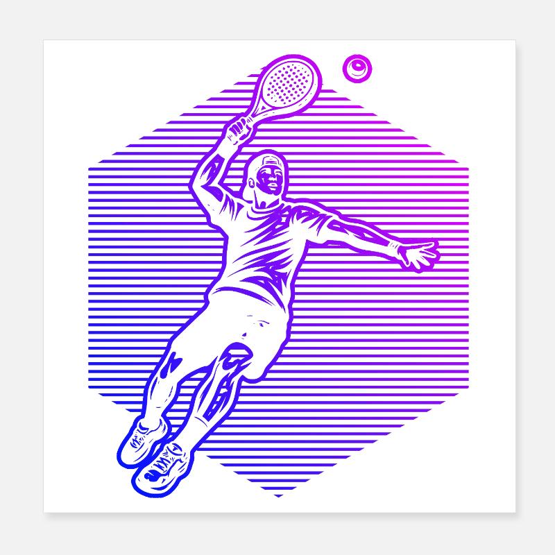 Conception du Padel Power Padel Poster 20 x 20 cm