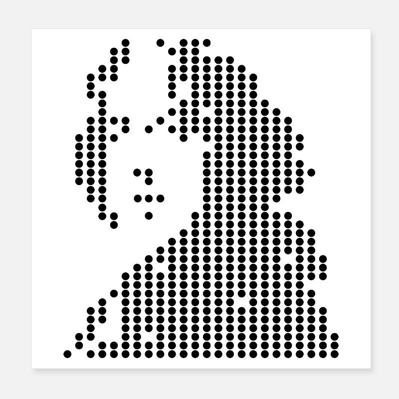 oscar wilde geometric portrait Poster 8" x 8" (20x20 cm)