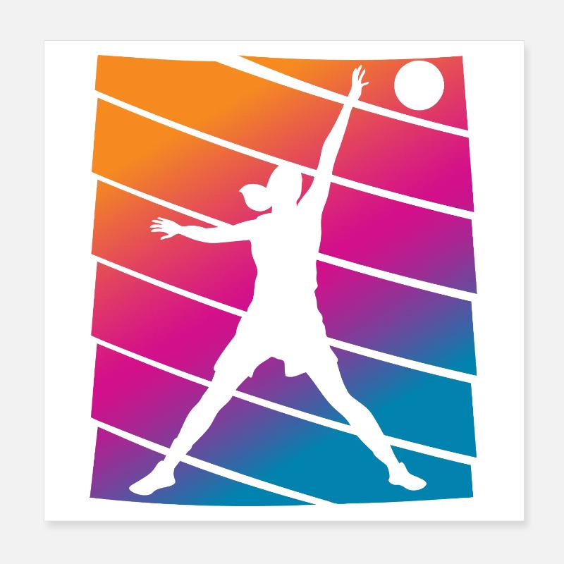 Basketteur Poster 20 x 20 cm