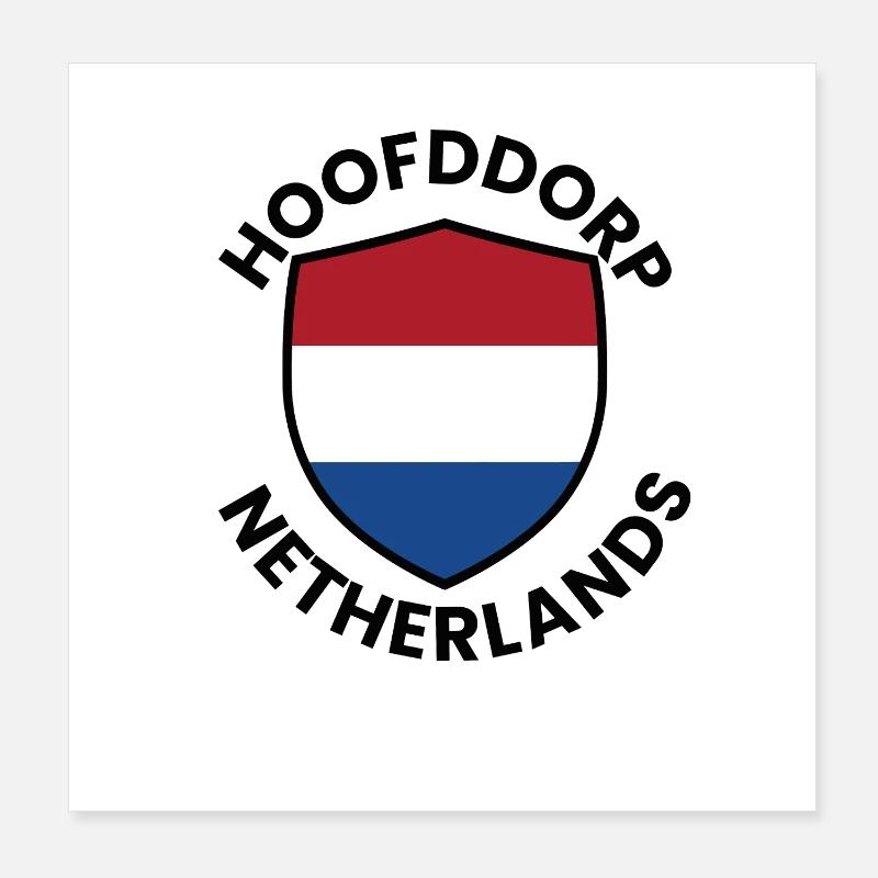 Drapeau du Bouclier néerlandais Poster 20 x 20 cm