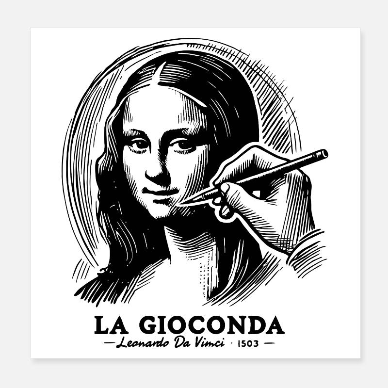 Gioconda Poster 20x20 cm