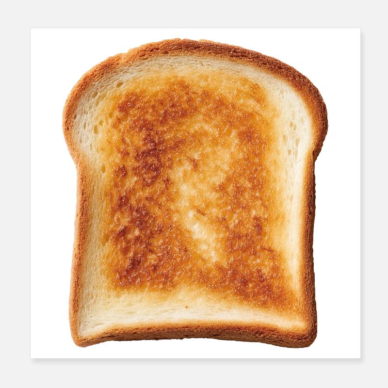 Toast bread Poster 8" x 8" (20x20 cm)