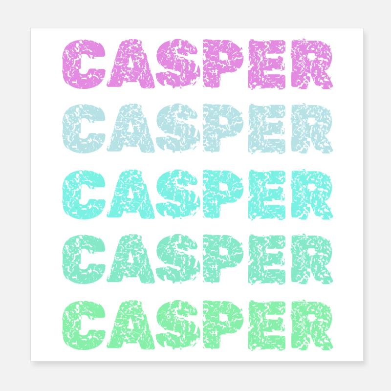 Casper comme nom Poster 20 x 20 cm