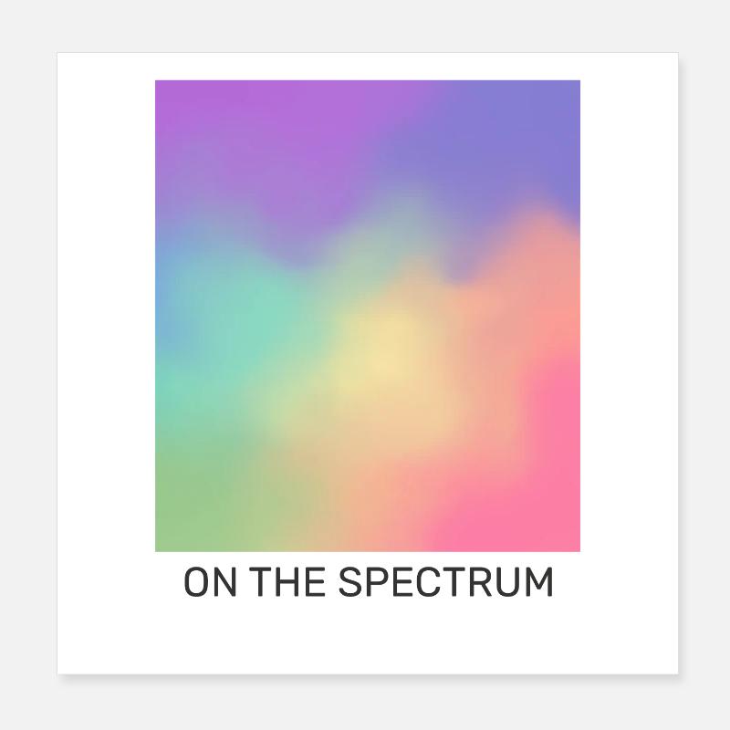 Sur le spectre Poster 20 x 20 cm