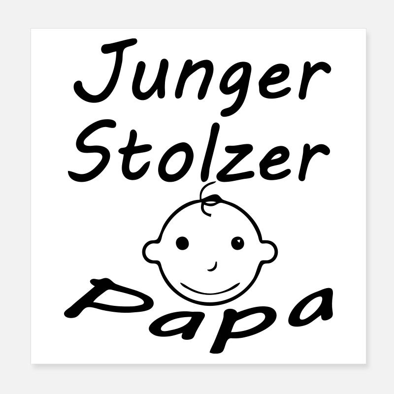 Geschenk Papa Geburt Vater Vatertag Poster 20x20 cm