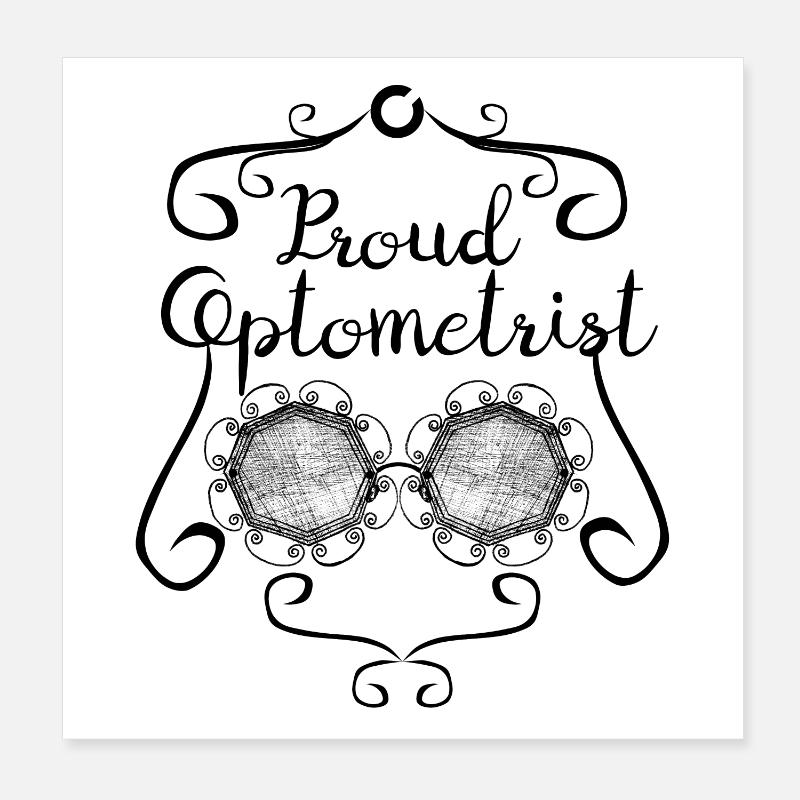 Fier optométriste Poster 20 x 20 cm