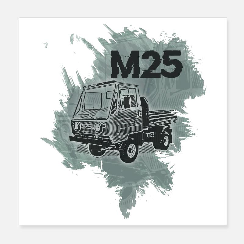 Multicar M25 Poster 20x20 cm