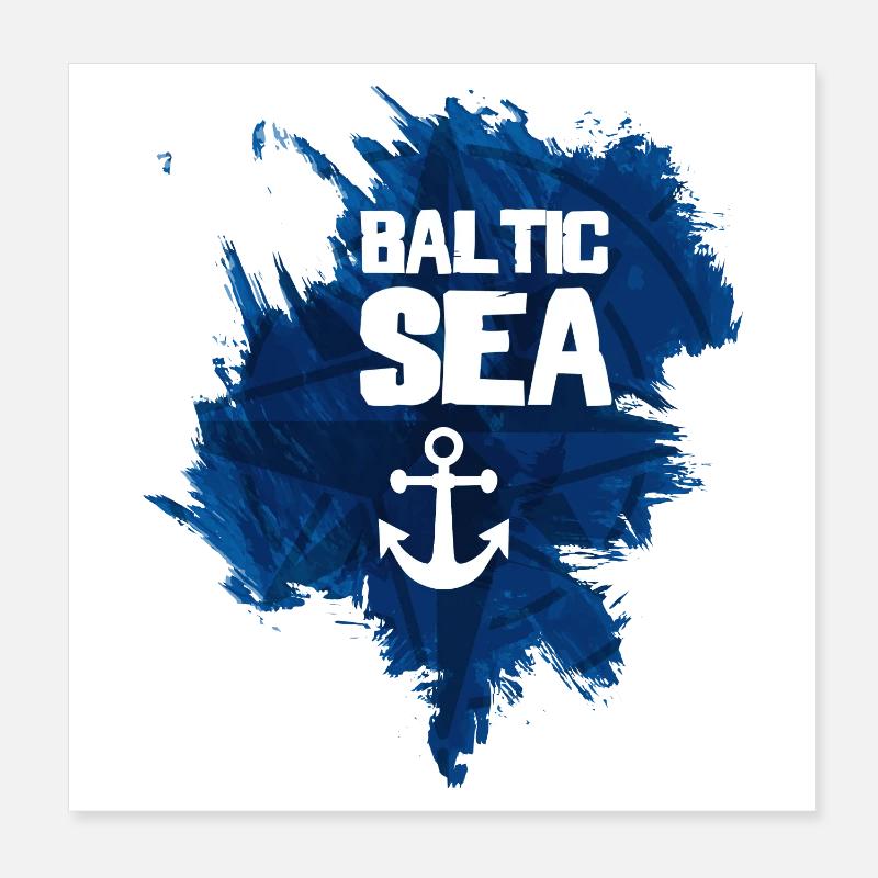 Mer Baltique Poster 20 x 20 cm