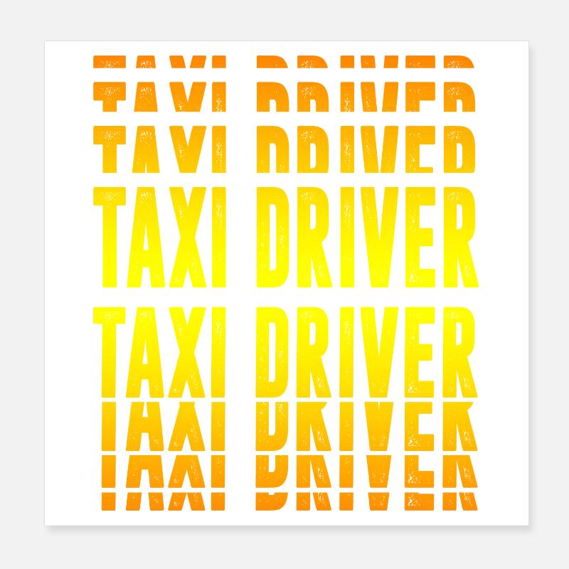 Design de chauffeur de taxi Poster 20 x 20 cm
