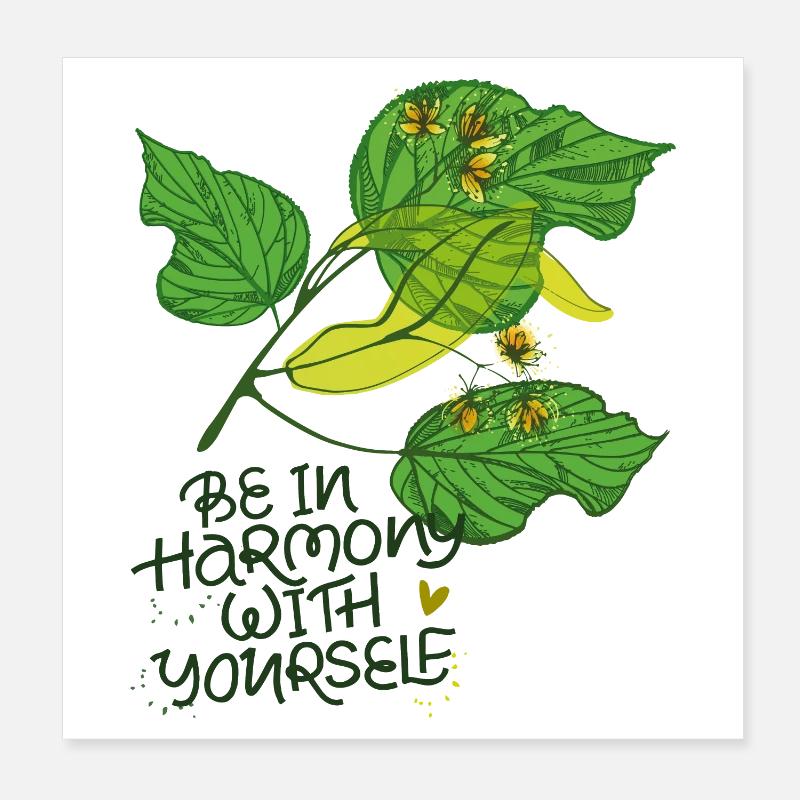 Harmonie, Nature Poster 20 x 20 cm