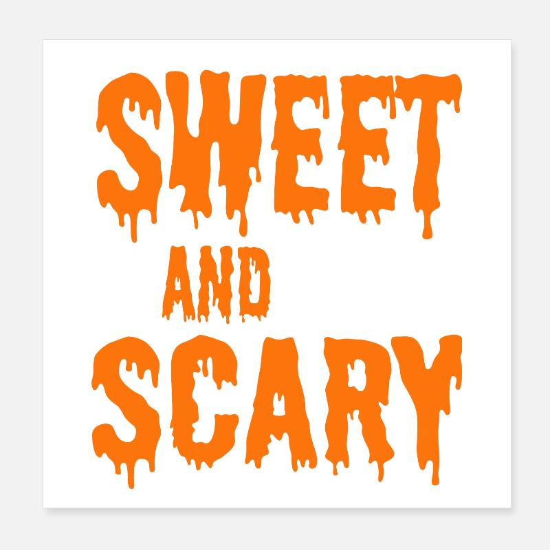 doux et effrayant Poster 20 x 20 cm