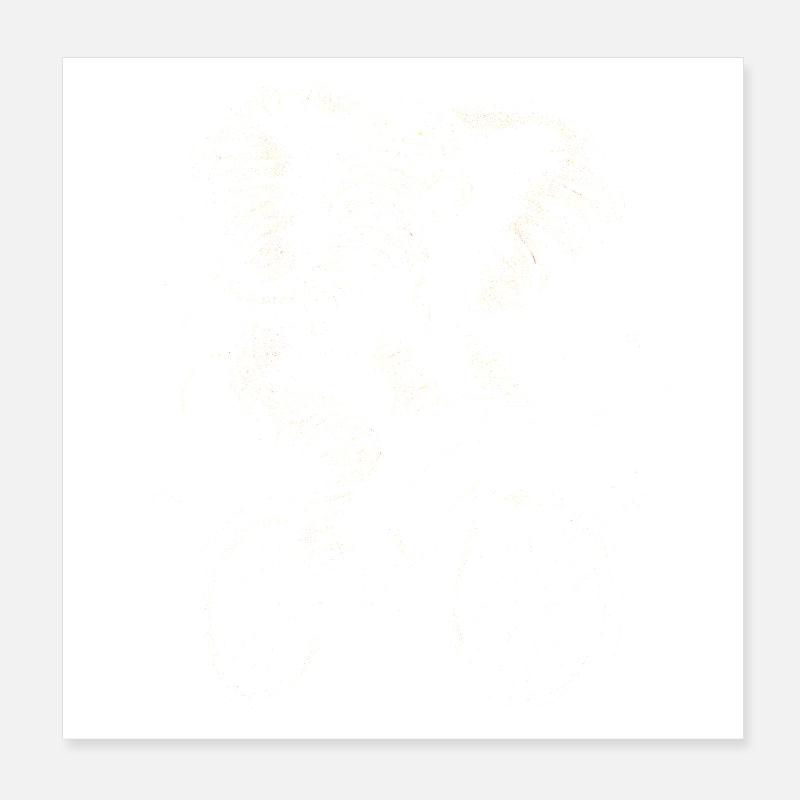 Elephant on a bicycle Poster 8" x 8" (20x20 cm)