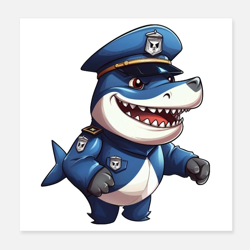 Haj Polis Poster 20x20 cm
