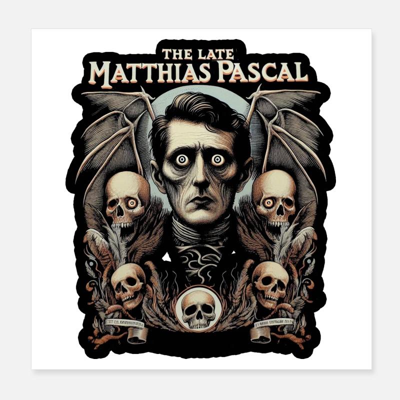 Pascal Sterbliches Porträt Poster 20x20 cm