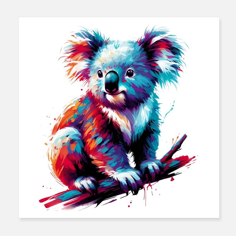 Koala Poster 20x20 cm