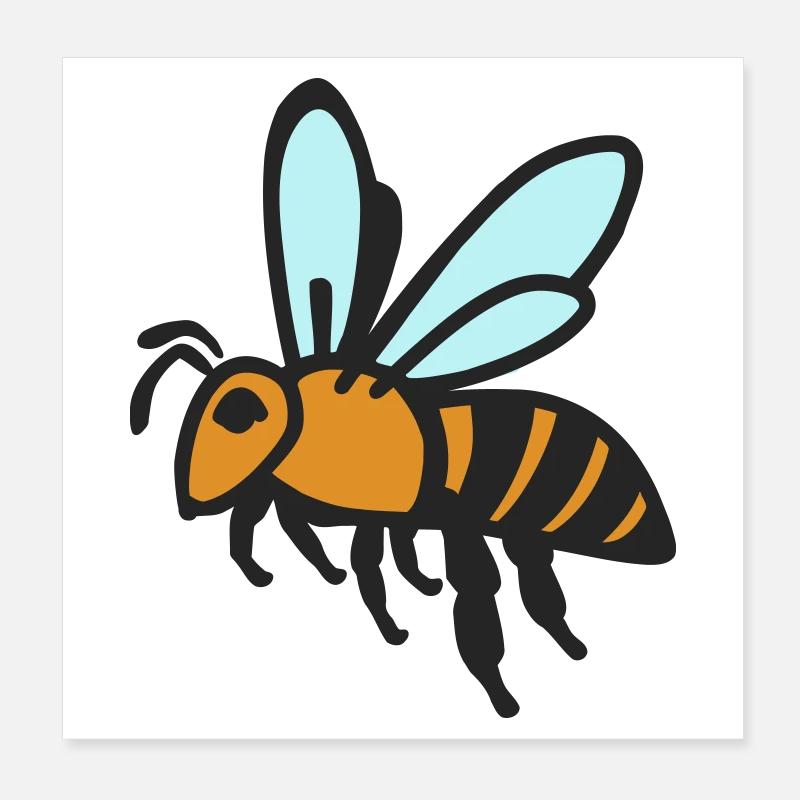Abeille Poster 20 x 20 cm