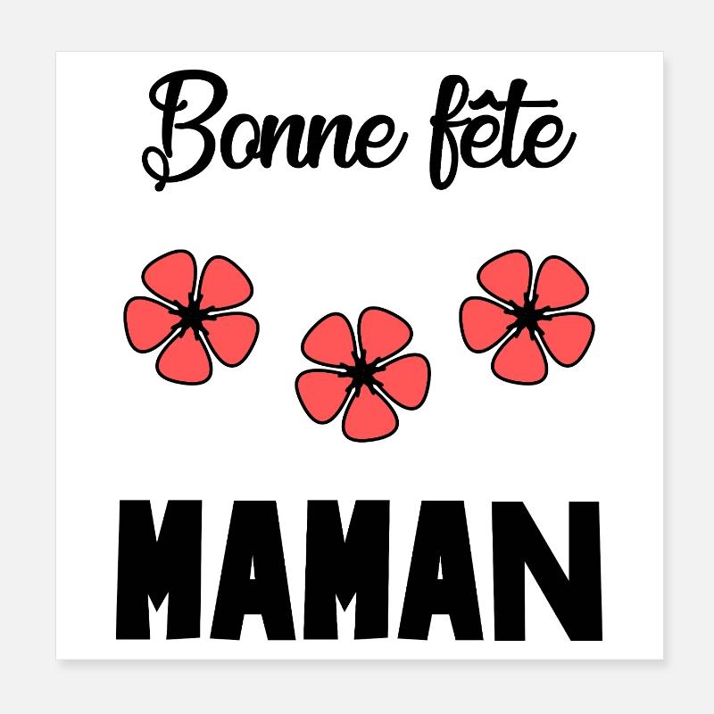 MUTTERTAG. SCHÖNEN MUTTERTAG. MAMA Poster 20x20 cm