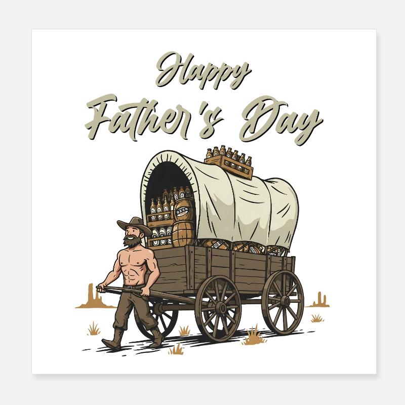 Happy Father's Day Poster 20x20 cm