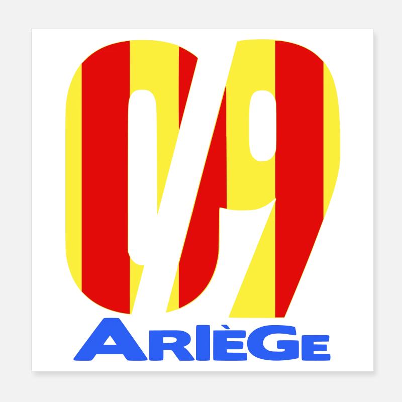 09 Ariège Poster 20 x 20 cm