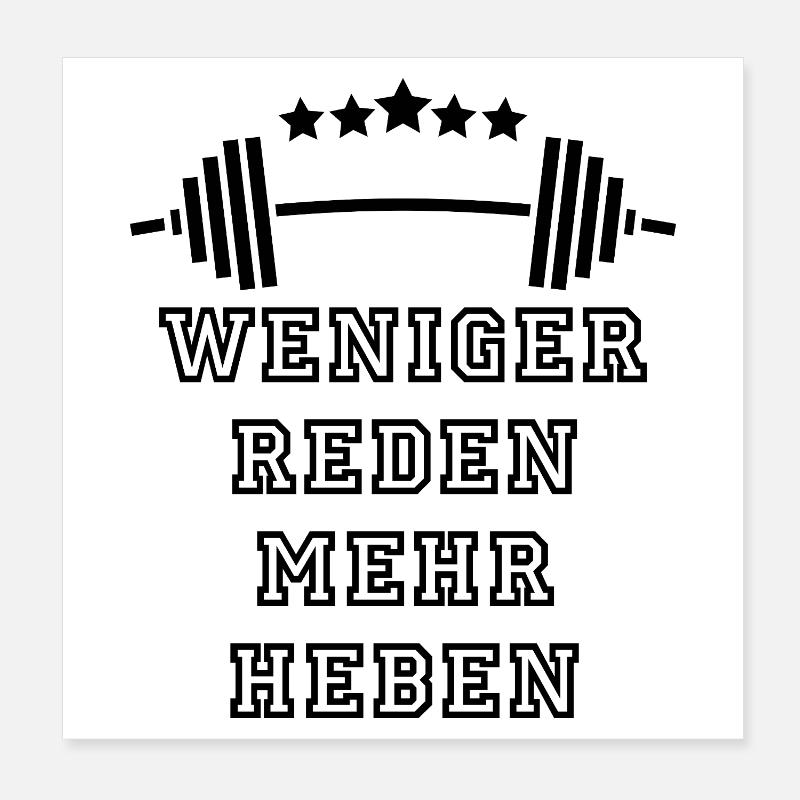 GYMNASE : Concentration et puissance Poster 20 x 20 cm