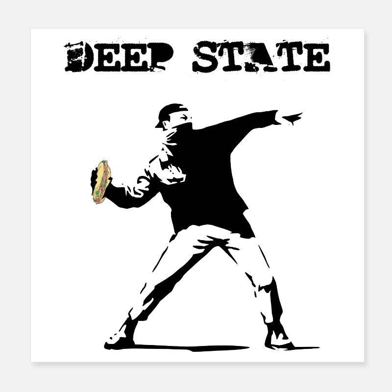 DEEP STATE PRESENTS - OUR AGENT IN ACTION Poster 20x20 cm