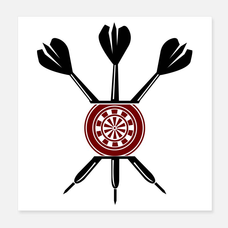 Dart Darts Poster 20x20 cm