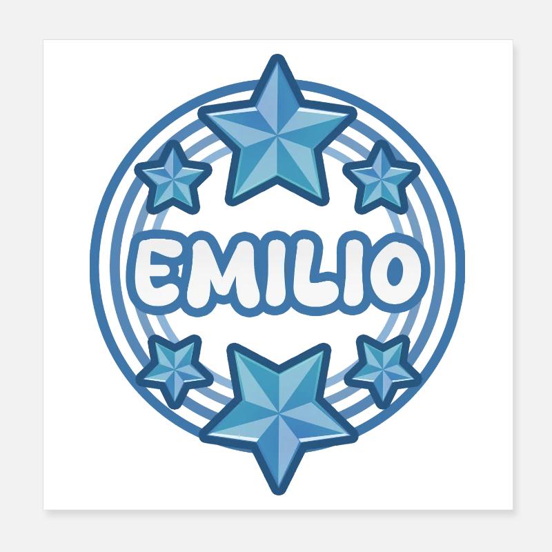 Nome: Emilio Poster 20x20 cm