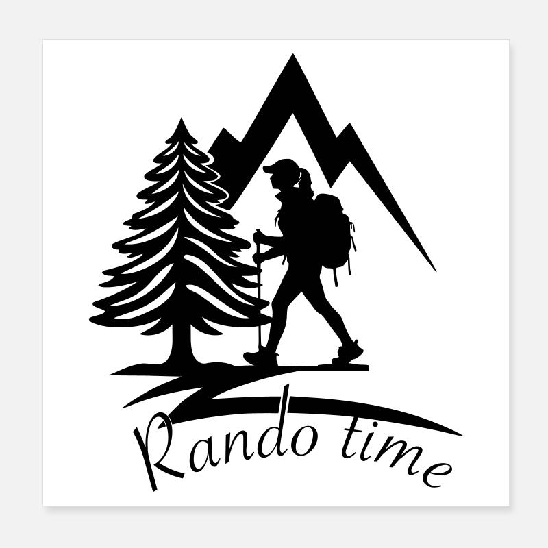 RANDO TIME  Poster 20 x 20 cm
