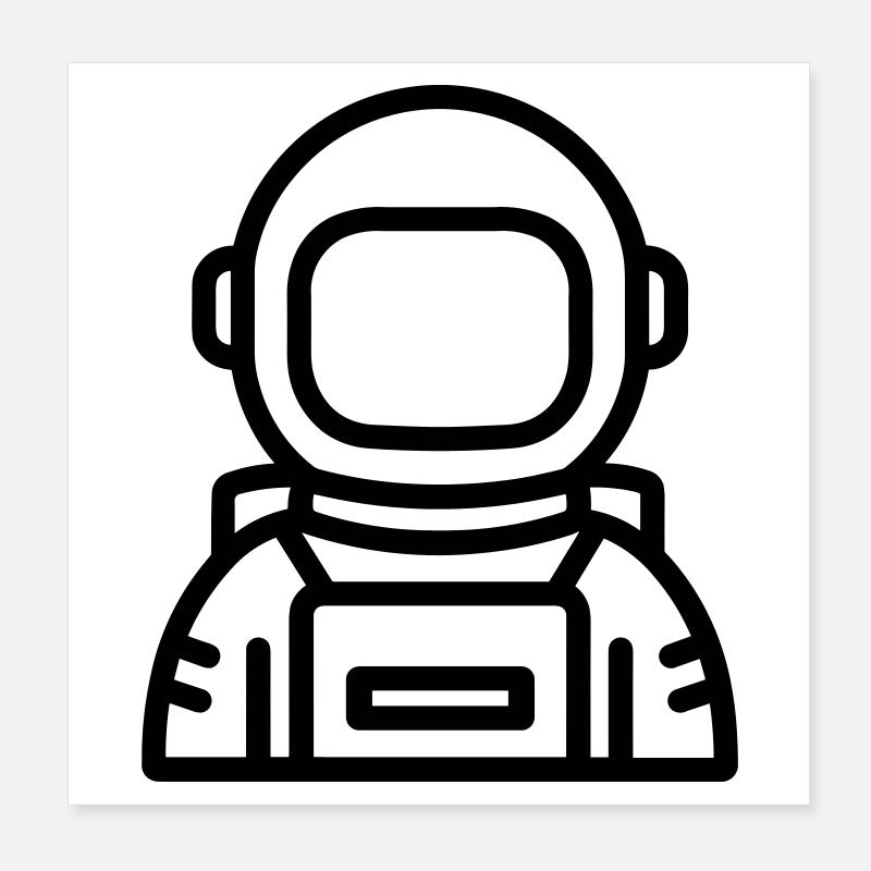 Astronaut Poster 20x20 cm