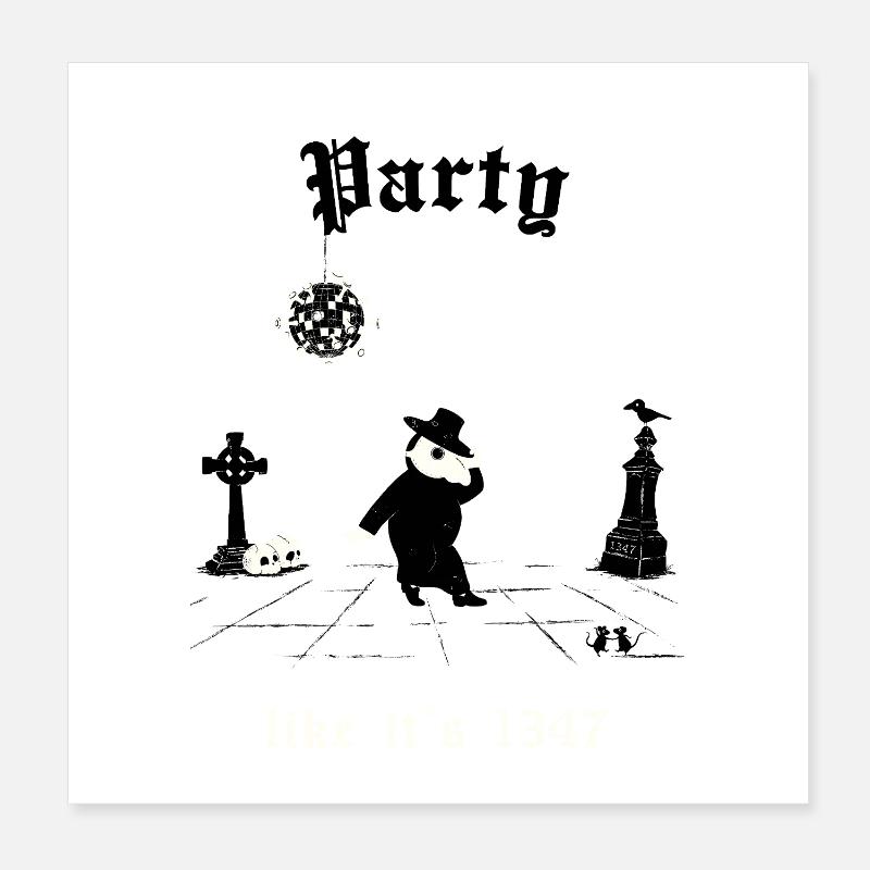 Comme si c’était 1347 Tee Poster 20 x 20 cm