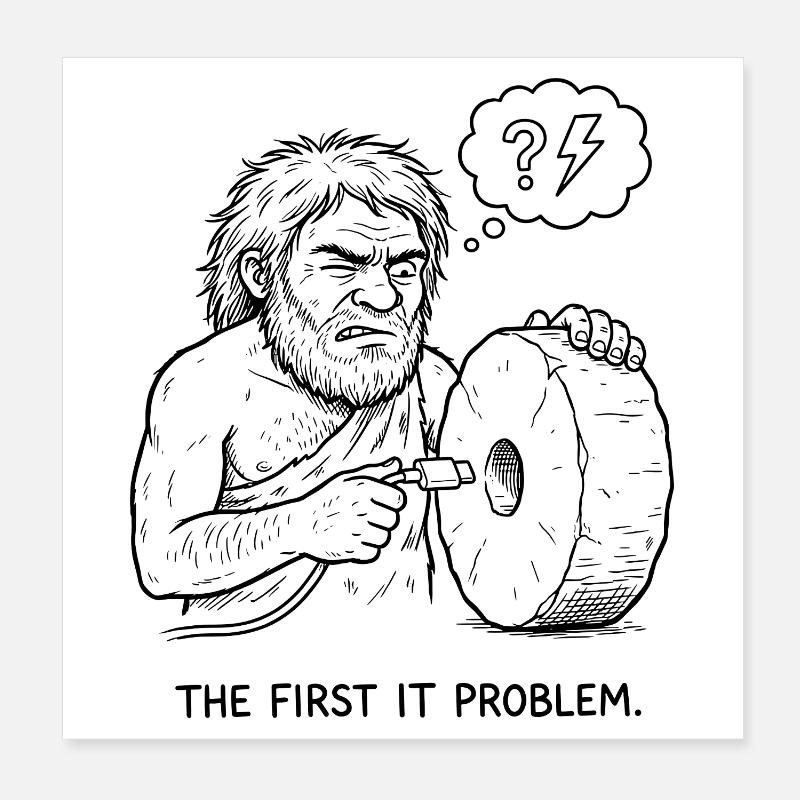 The First IT Problem Poster 20x20 cm