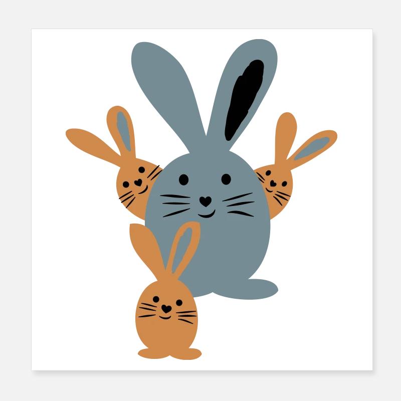 Pâques Poster 20 x 20 cm
