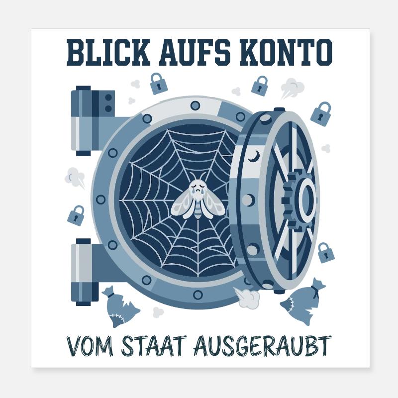 Vue du compte volé par l’État Poster 20 x 20 cm