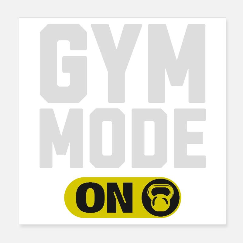 Mode Gym sur Graphique Poster 20 x 20 cm